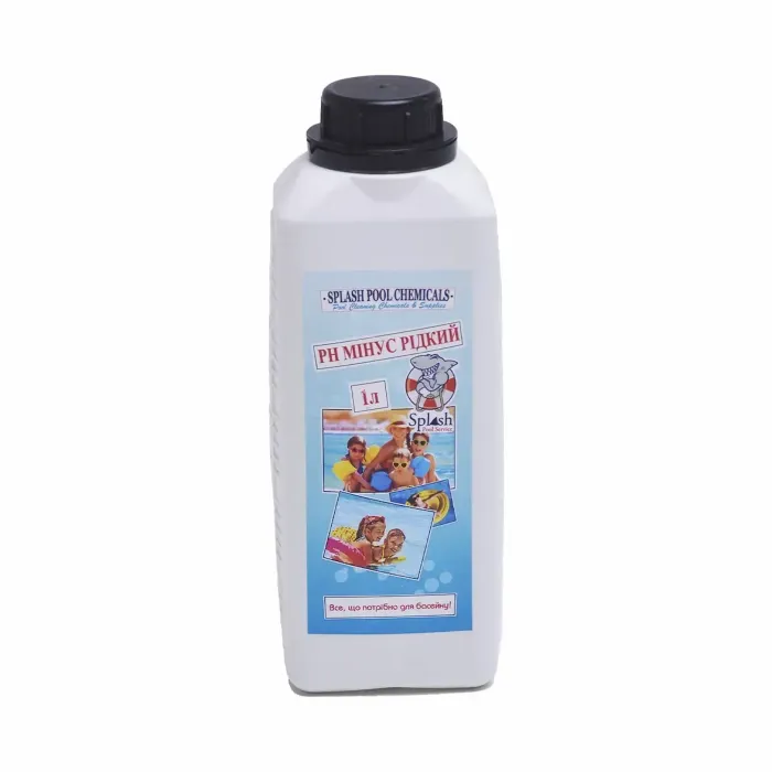 pH мінус рідкий 1 л - зниження pH басейну Splash