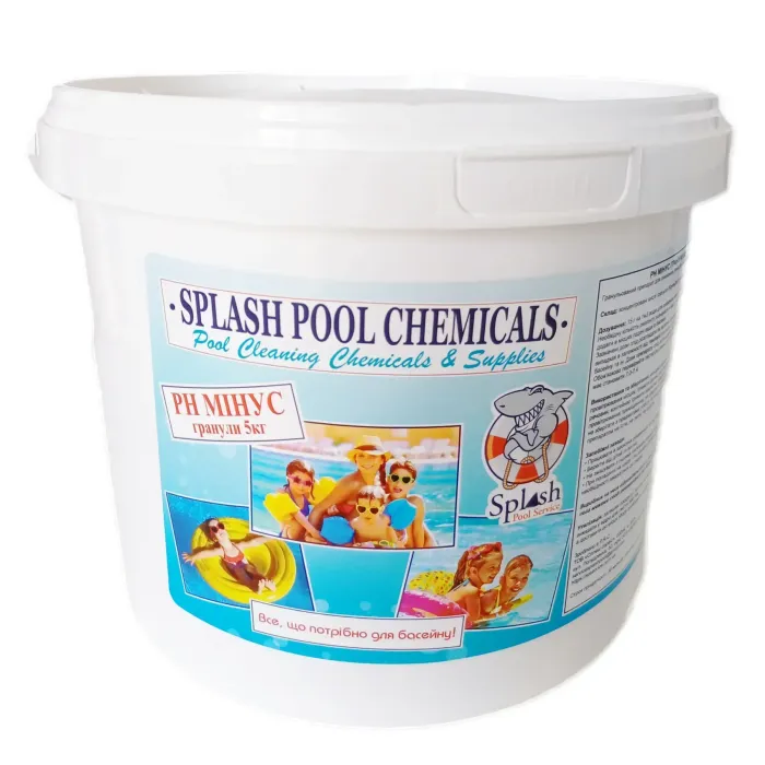 pH мінус гранули 5 кг - корекція pH басейну Splash